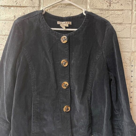 A.M.I Jackets & Blazers - A.M.I. Black Corduroy Cropped Ladies Jacket/Blazer XL